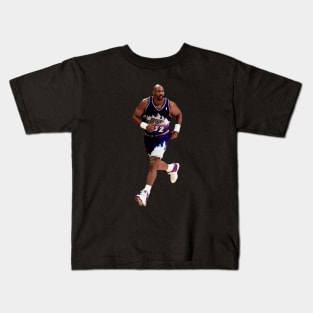 Karl Malone Run Kids T-Shirt